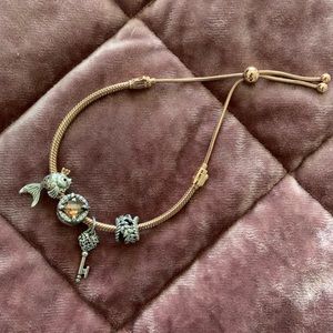 Pandora Rose Adjustable Bracelet with Charms